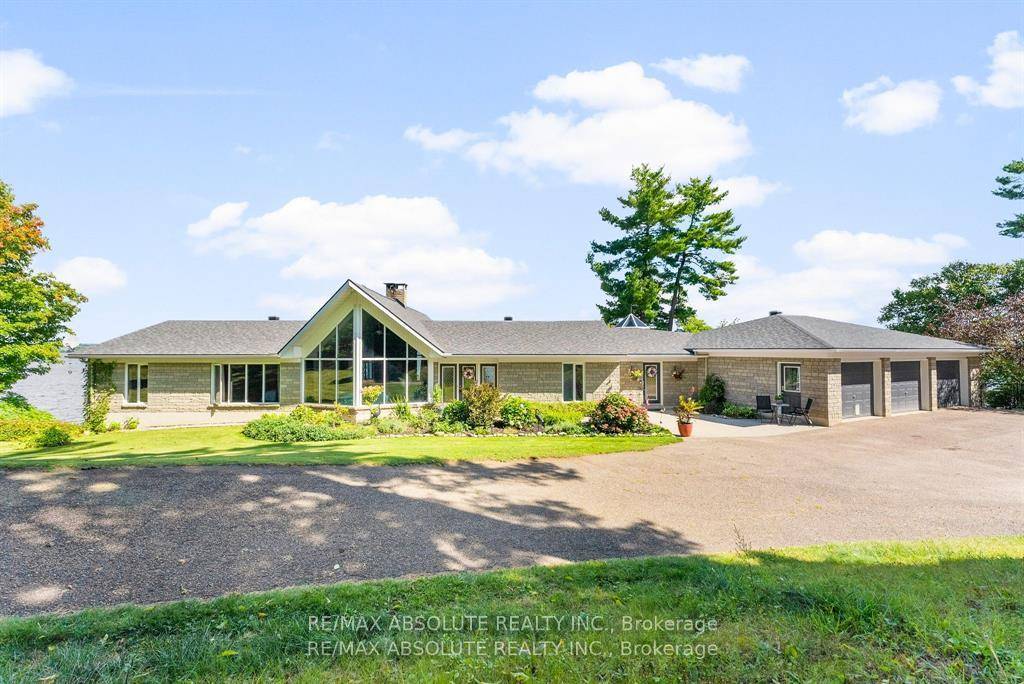 Panoramic views of the Ottawa River from this stunning custom built bungalow !