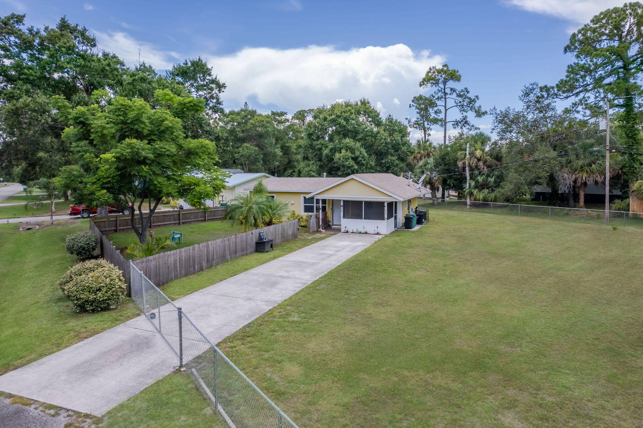 Discover this charming 2 bedroom, 1 bath home perfectly nestled on nearly half an acre with plenty of room to add your dream pool !