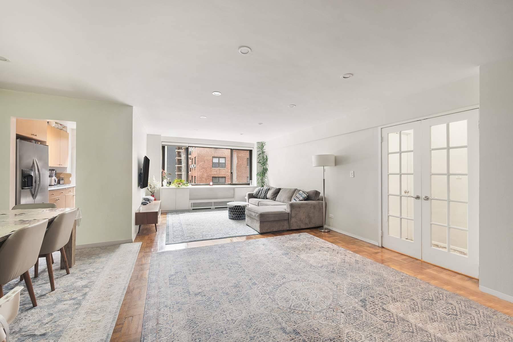Southern sunlight, garden serenity, and city energy all from the comfort of this 1200 sq ft.