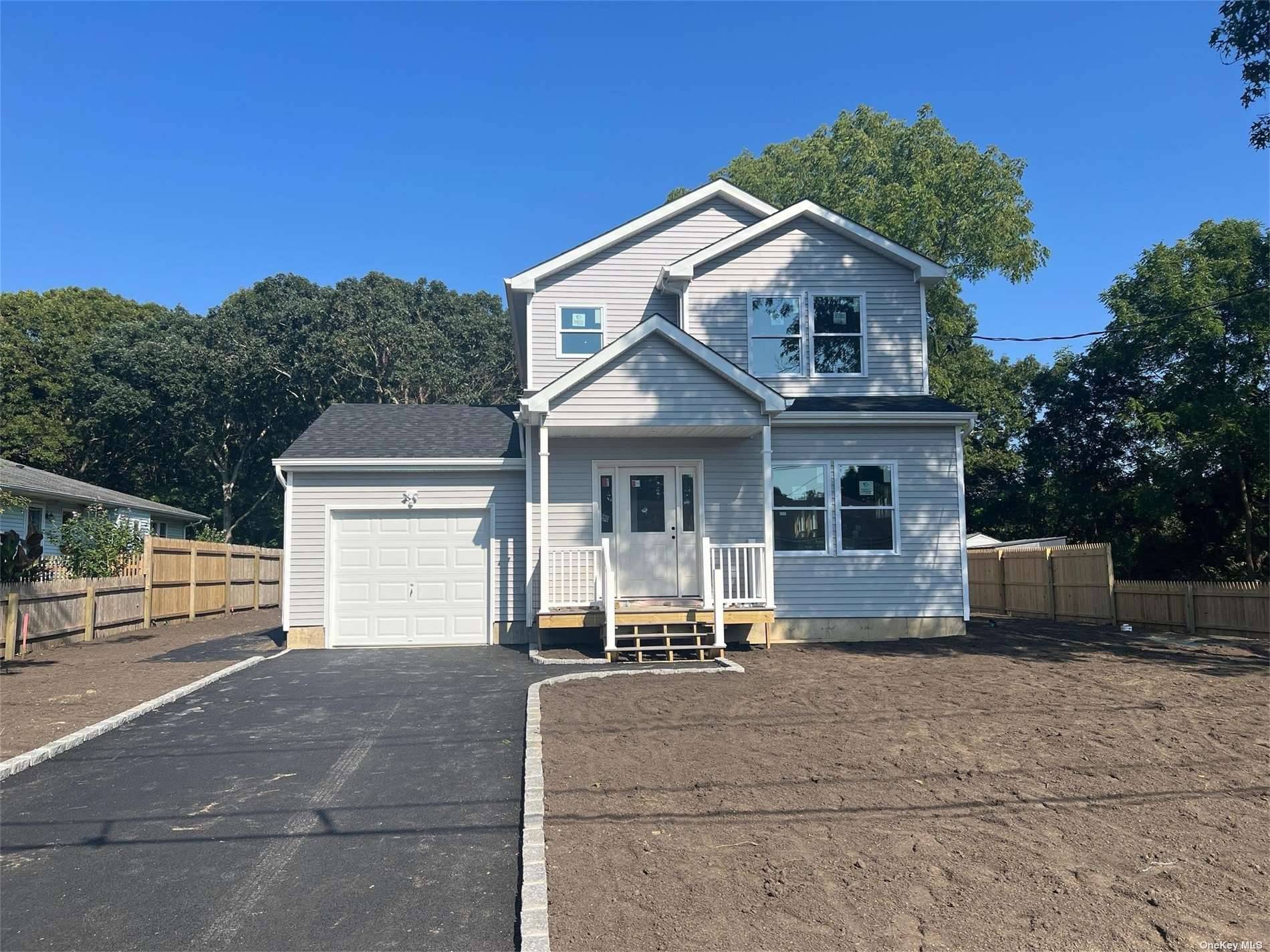 NOT MANY NEW HOMES BEING BUILT IN CENTER MORICHES.