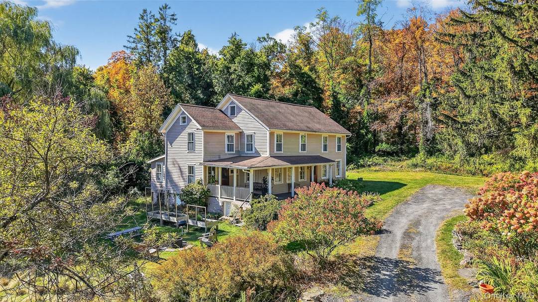 ACCEPTED OFFER 12 09 2025 Rarely available antique farmhouse offering history, privacy, and seasonal Ashokan Reservoir views just minutes from Woodstock and Kingston yet tucked away on 6.