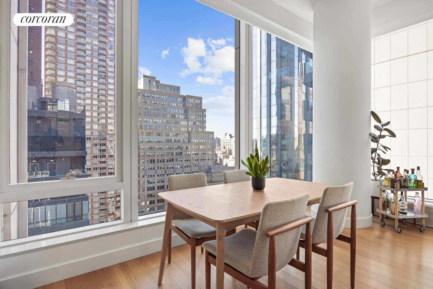 In the heart of stylish NoMad, Madison House offers unsurpassed panoramic views of New York City, where every residence has a corner window and 11 foot ceilings or higher.