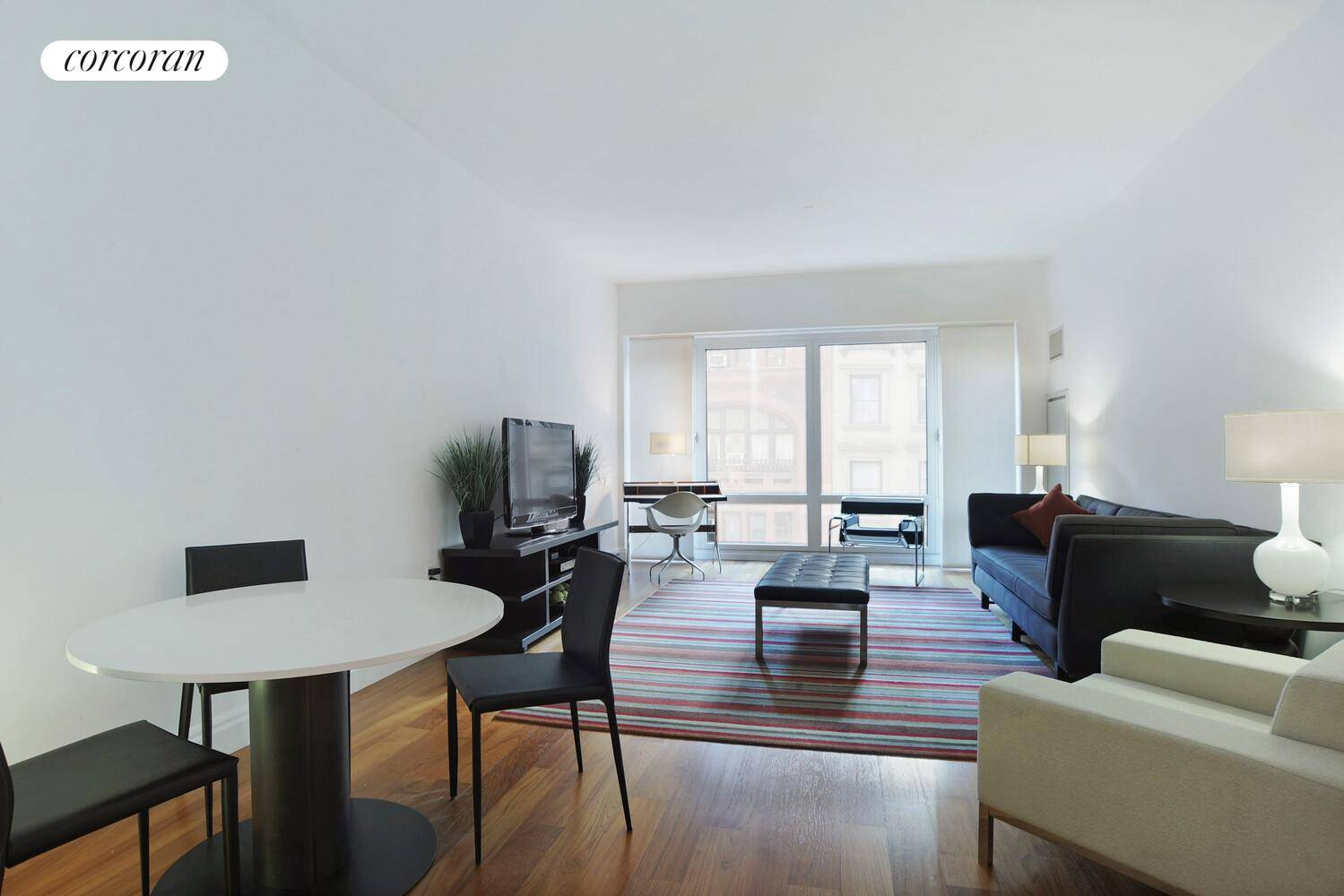 A gorgeous pied a terre, full time residence, or investment property, this luxurious, oversized, beautiful one bedroom, 1.