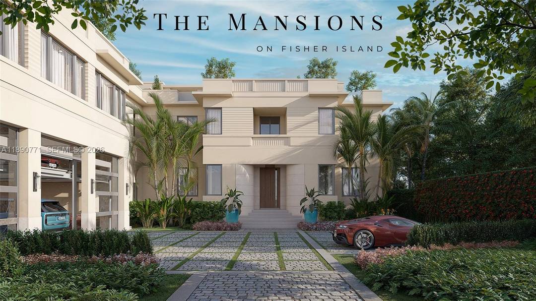 GLAMOROUS MANSION No. 3 ON FISHER ISLAND SPECIALLY DESIGNED FOR ENTERTAINING AT THE HIGHEST LEVEL PERCHED OVER P.