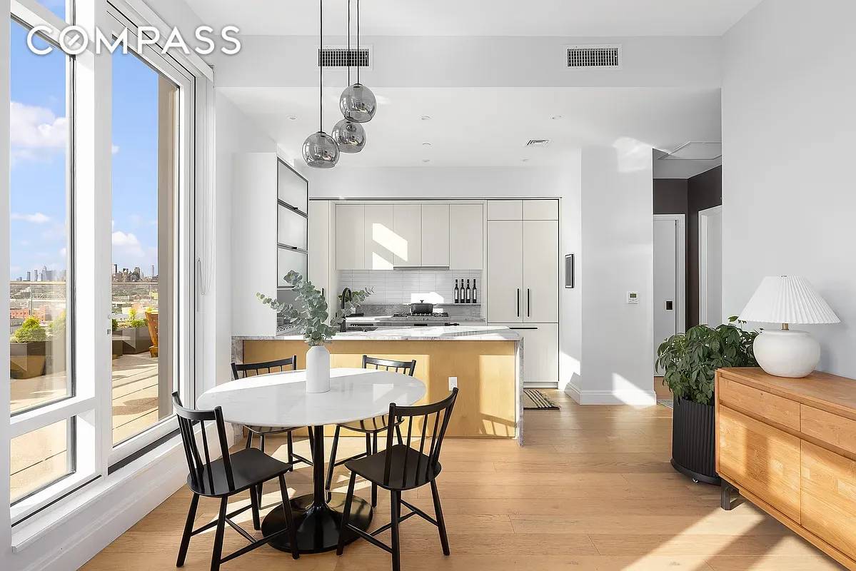 Welcome to Penthouse 1002 at Arbor Eighteen, a light filled three bedroom, two and a half bathroom sanctuary with triple exposures, soaring 10'9 ceilings, and oversized 8 foot windows that ...