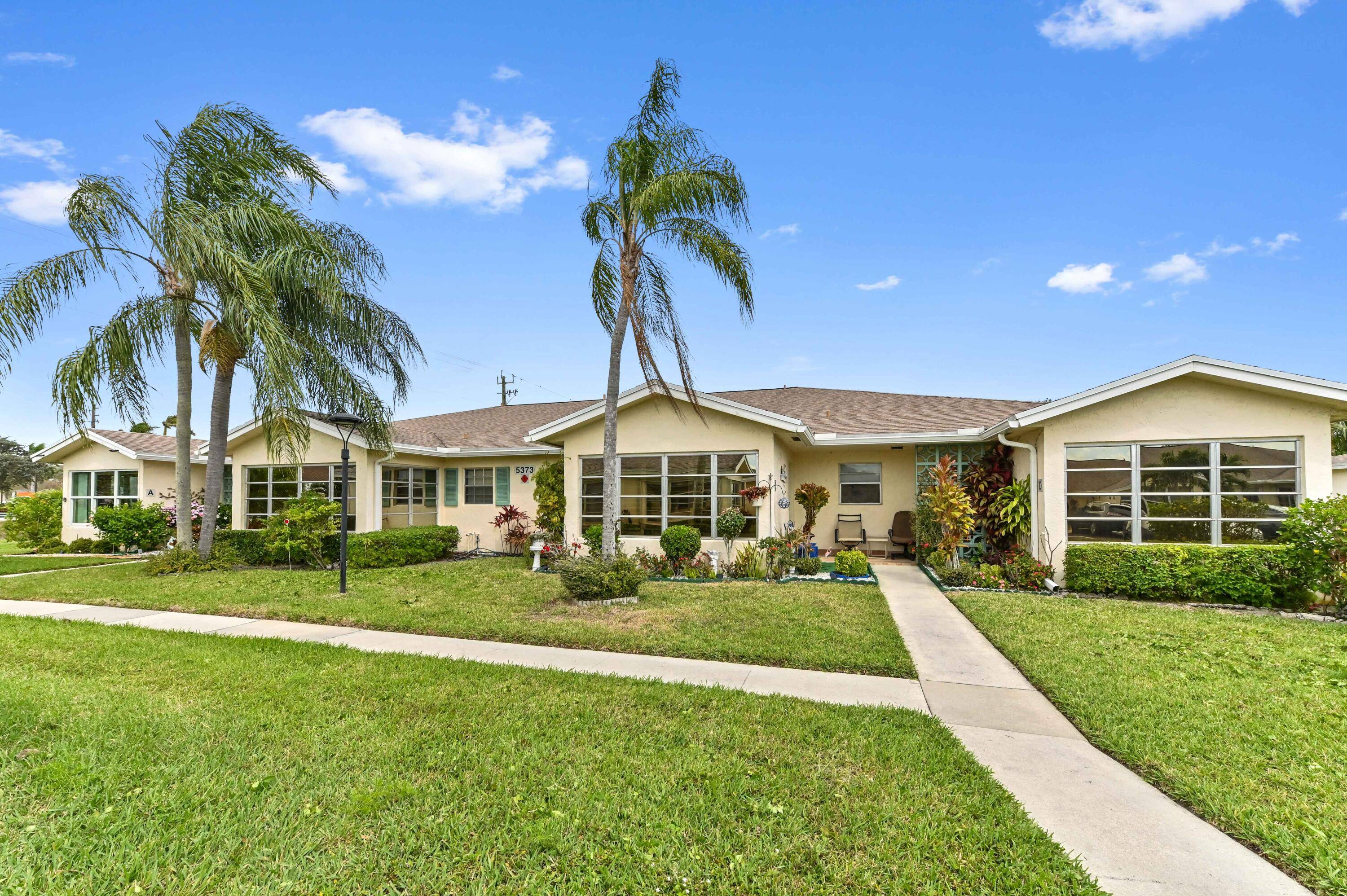 Enjoy the best of resort style living in this lovely garden view villa located in the desirable High Point of Delray West community.