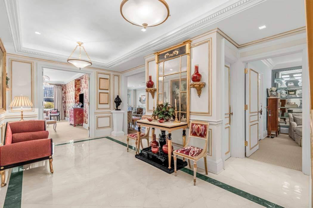 This exquisite 2 Bedroom, 2 1 2 bathroom residence, located in the prestigious Sherry Netherland on Fifth Avenue and 59th Street offers glorious views of Central Park.