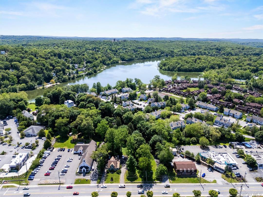 Rare 4. 6 acre lake adjacent development site with commercial frontage on high traffic Route 6 in the heart of Mohegan Lake, Westchester County.