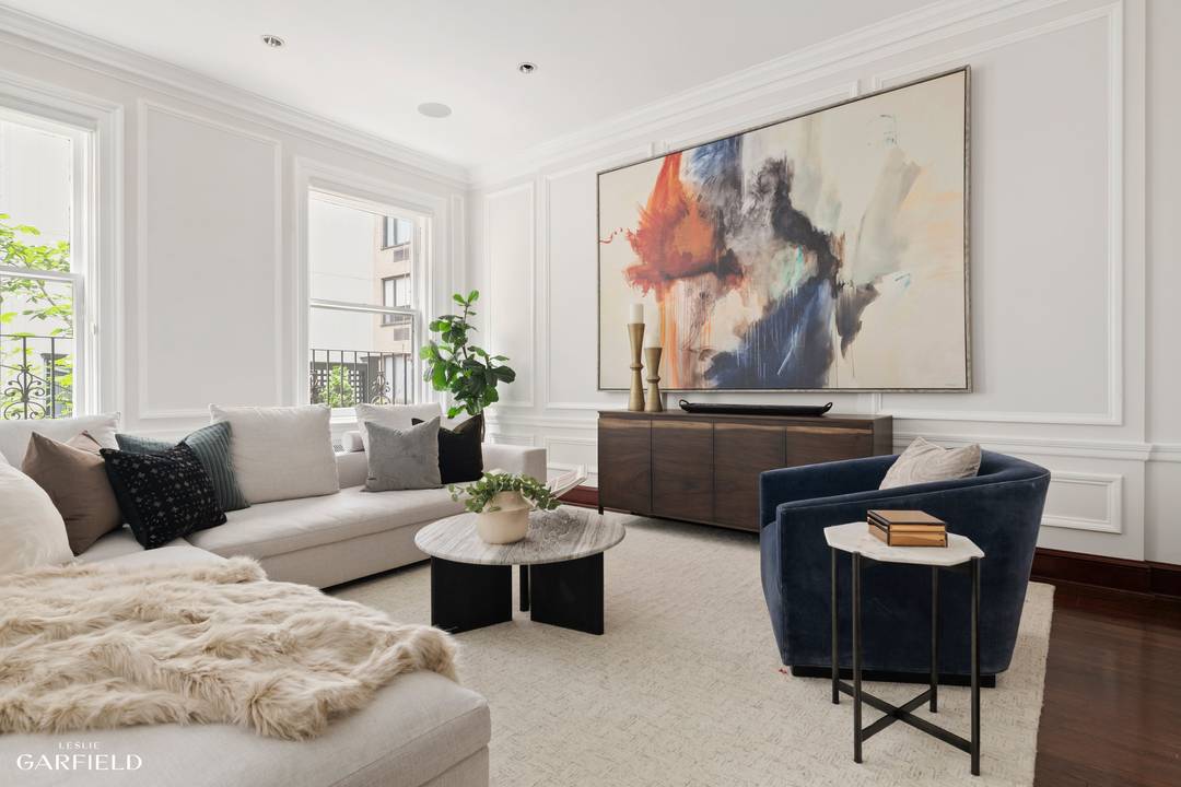 Located just off Fifth Avenue on one of the most architecturally significant blocks in Manhattan, the quadruplex residence at 2 East 80th Street occupies the top levels of a distinguished ...