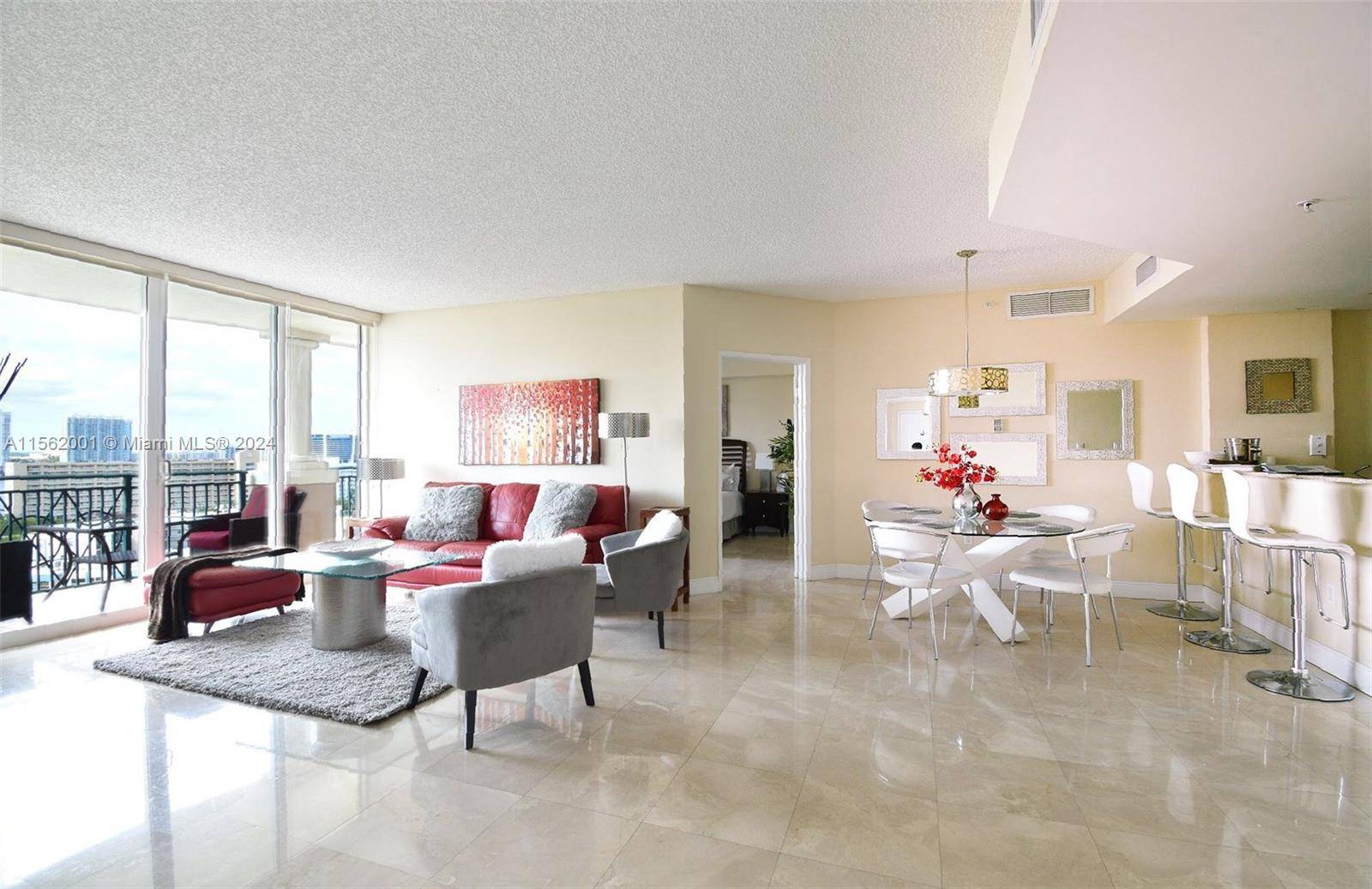 Beautifully renovated 2 bedrooms 2 bath apartment with large balcony with a nice view.