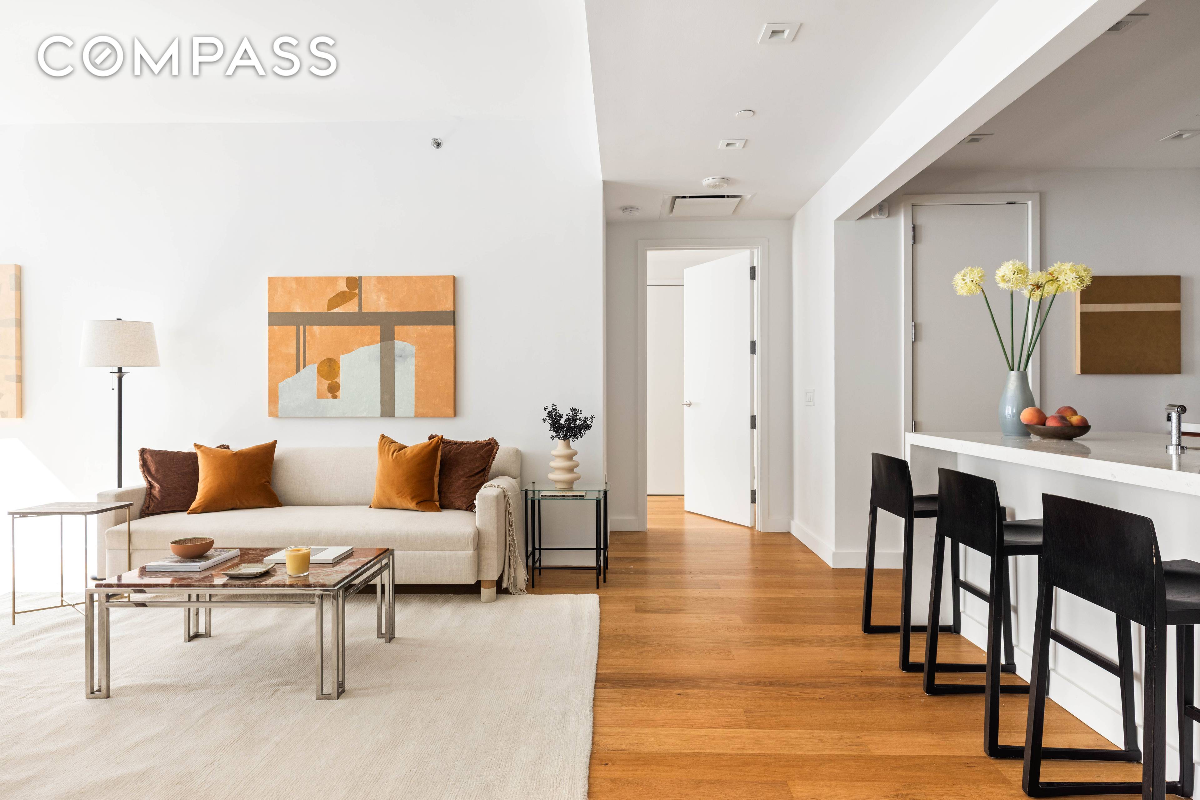 Welcome to this beautifully crafted 2 bedroom, 2 bath residence at Citizen360, a luxury condominium designed by SHoP Architects.