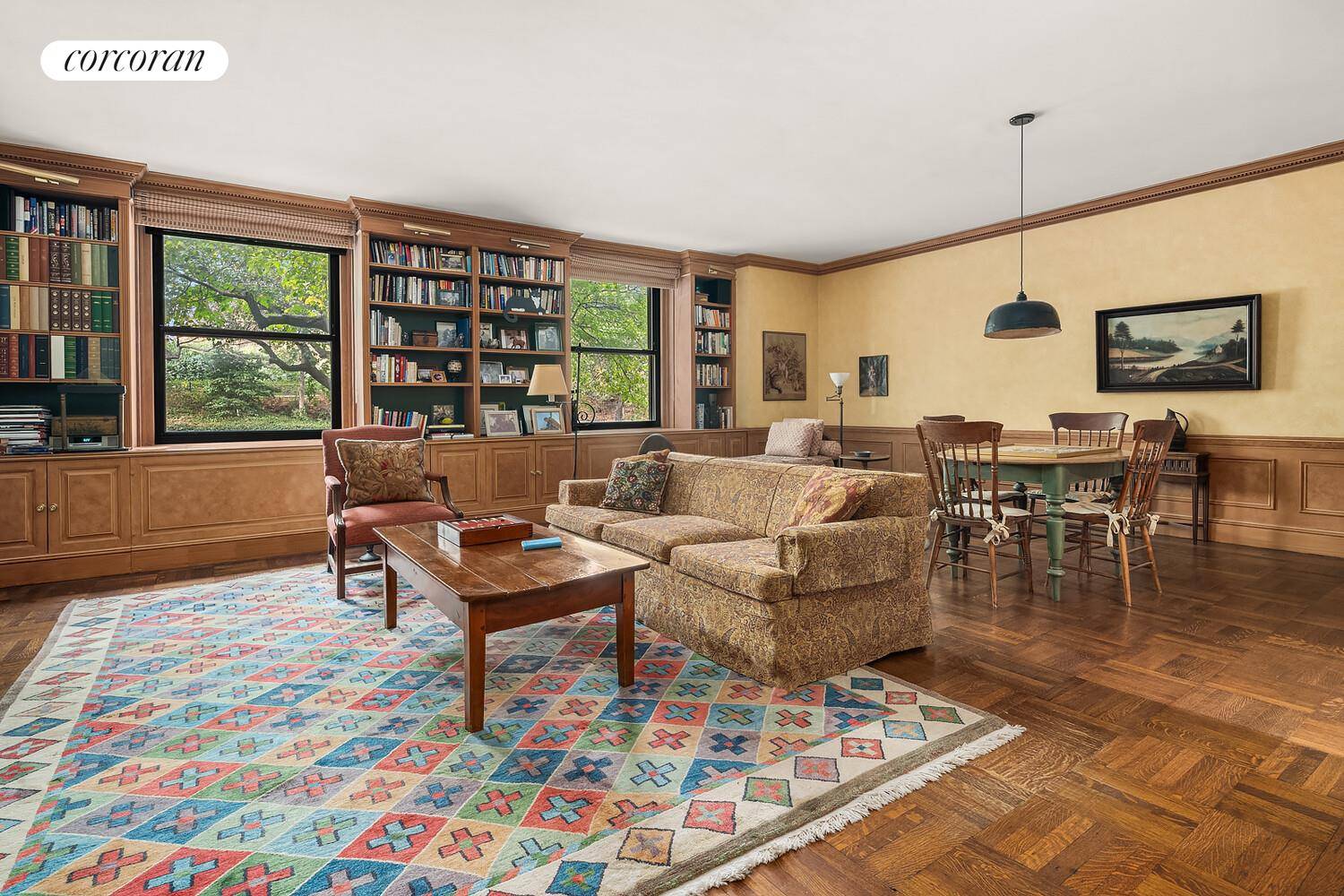 Offered for the first time in over forty years, this elegant maisonette at 1120 Fifth Avenue presents a rare opportunity to own a piece of Hollywood and New York history.