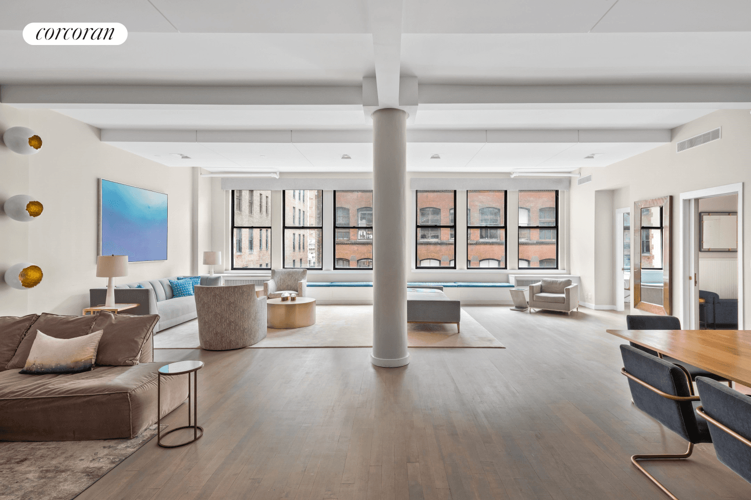 Full floor, South facing loft just off Madison Square Park Step off your key locked elevator into a private landing or mud room with a massive closet !