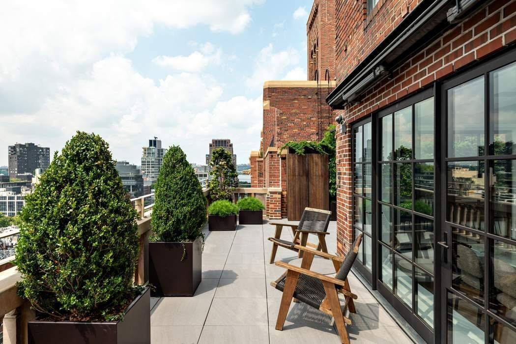 Perfectly perched on the 17th floor of London Terrace, this architect designed apartment with a rare 1, 000 sf wrap around terrace is a serene oasis in the heart of ...