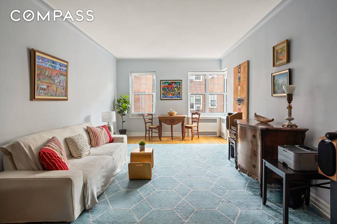 Step into timeless elegance with this charming one bedroom apartment at The Berkeley, one of Jackson Heights' most coveted co op buildings.