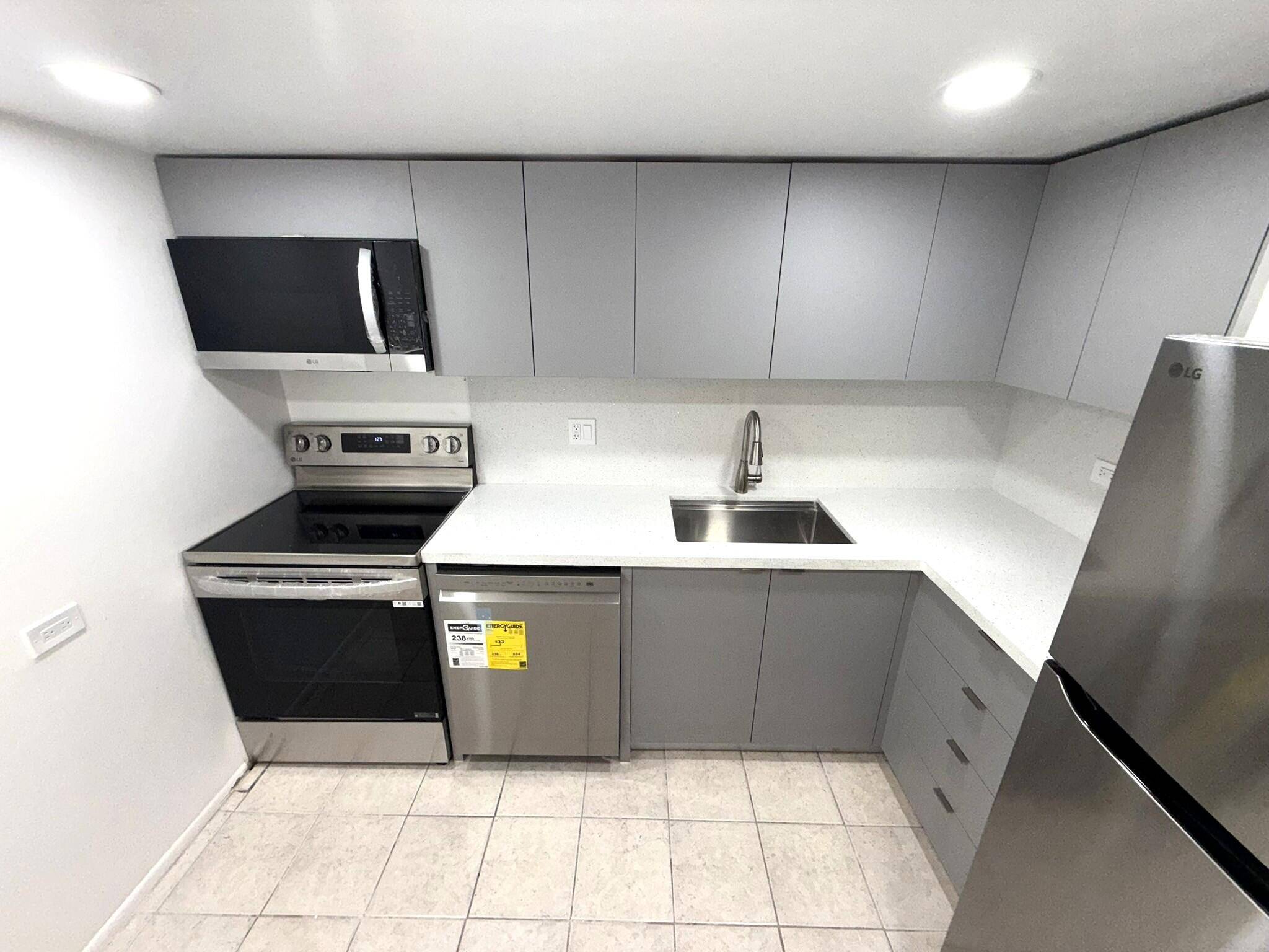 Newly updated kitchen and bathrooms.