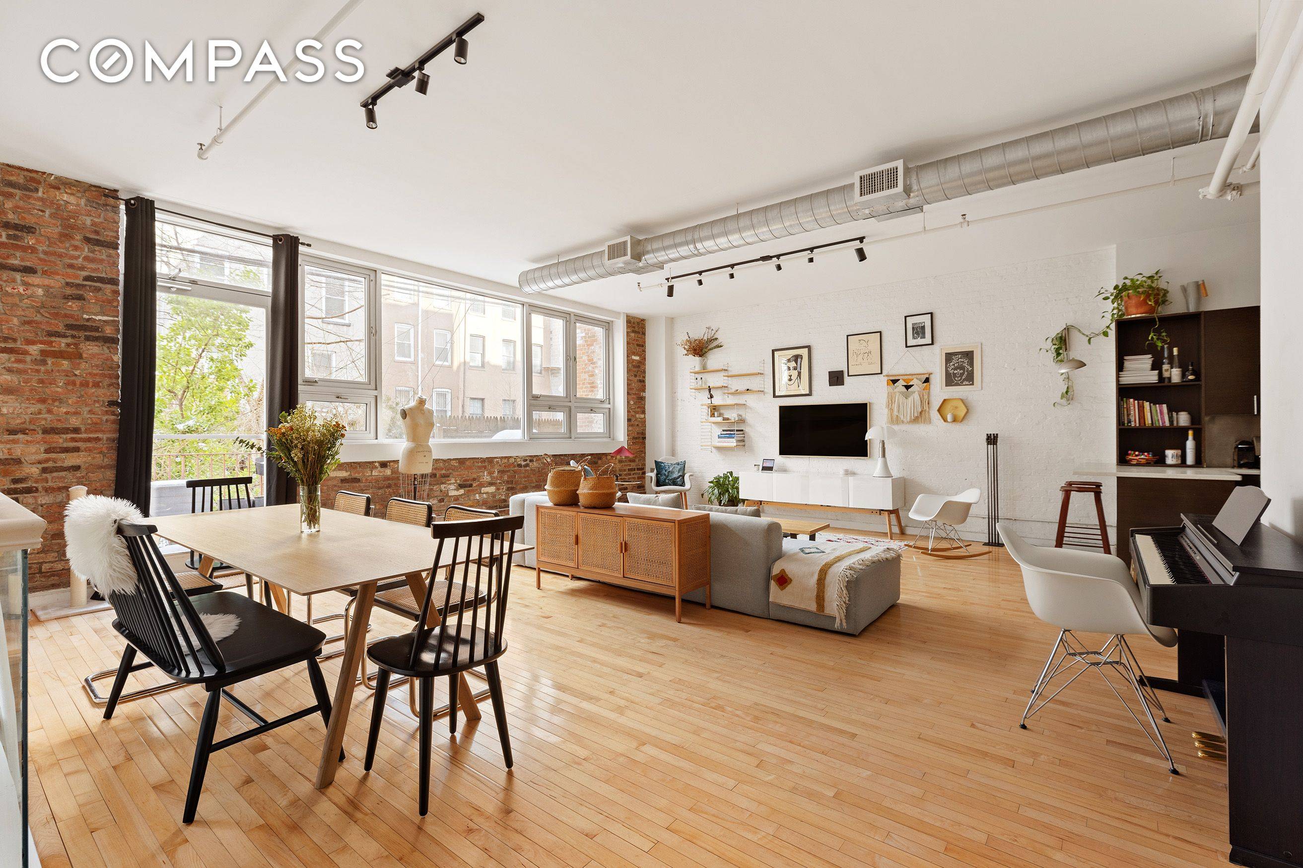 Spanning approximately 2, 500 square feet including a private deck Unit D1 is a distinctive, loft style duplex tucked at the rear of the building for maximum peace and privacy.
