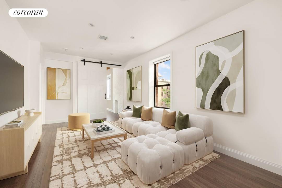 Welcome to 320 Macon Street, Set on one of Bed Stuy's most coveted tree lined blocks, this stunning three bedroom, two bathroom condominium is a rare find.
