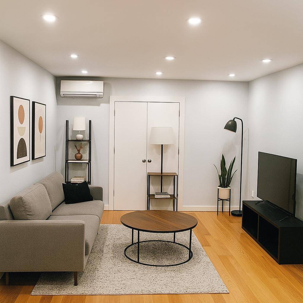 Move into a renovated two bedroom two bath apartment by McGolrick Park.