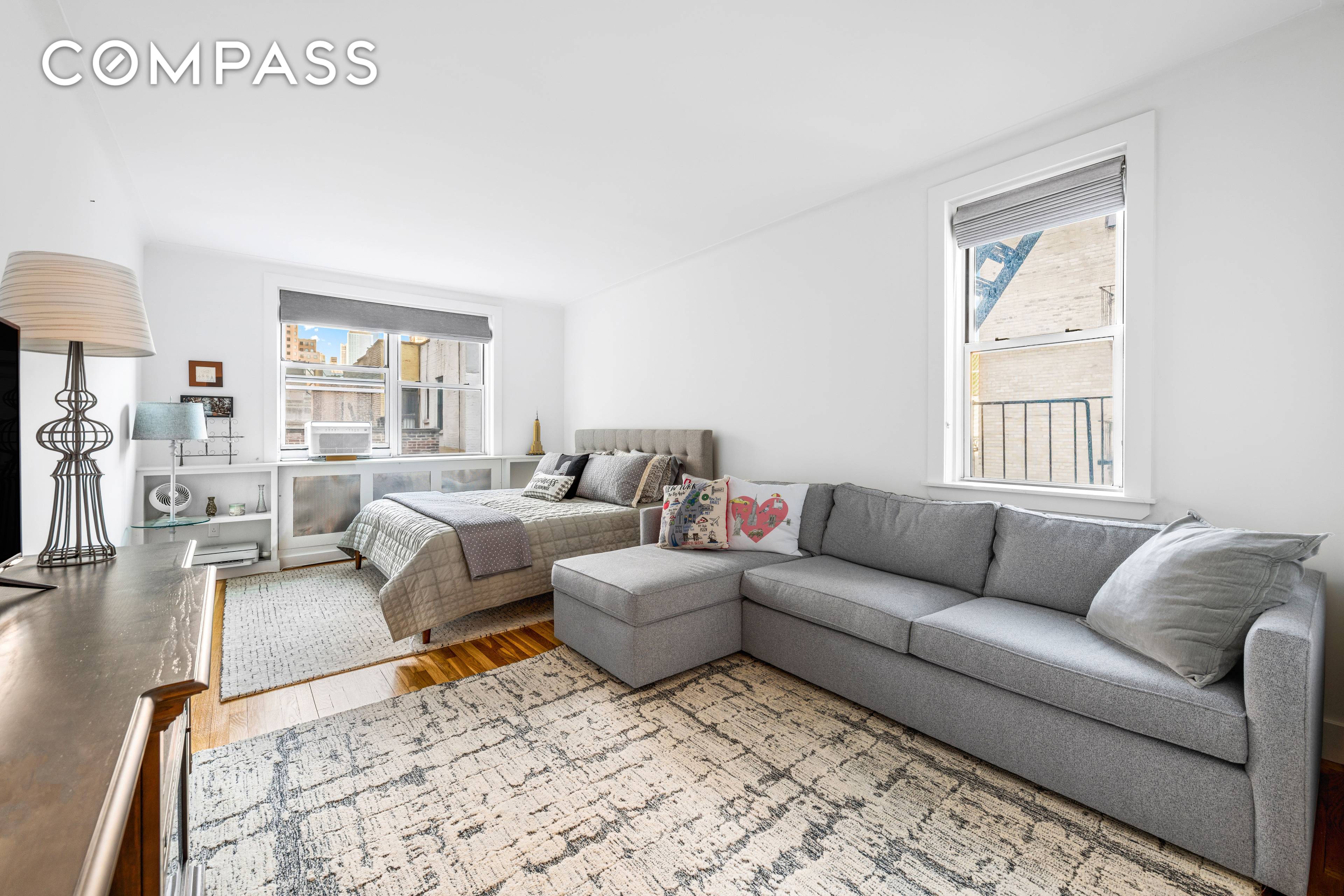 Nestled in the heart of Midtown West s most coveted neighborhood, this impeccably renovated oversized studio is a rare find.