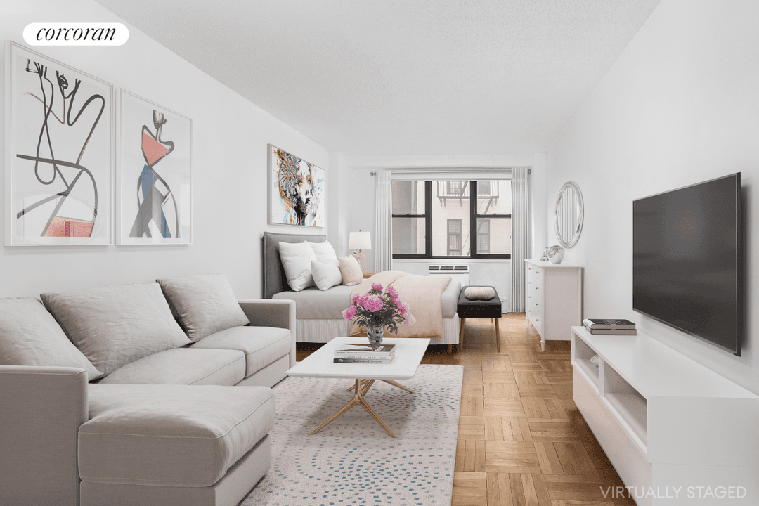 Prime studio living at The Rutherford co op.