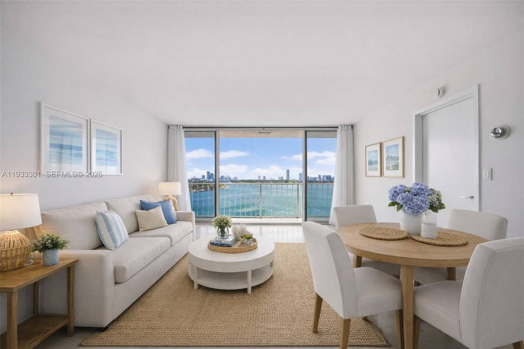 Enjoy breathtaking, unobstructed Biscayne Bay views from every room in this fully remodeled 2 bedroom, 2 bath waterfront residence at Grandview Palace.