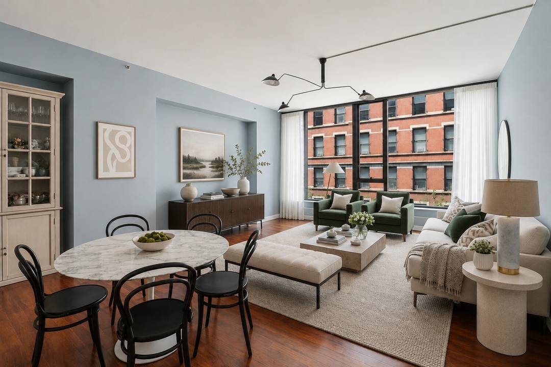 This oversized two bedroom, two and a half bathroom home boasts not only an exquisitely functional layout, but also a rare classic elegance for a Soho loft.