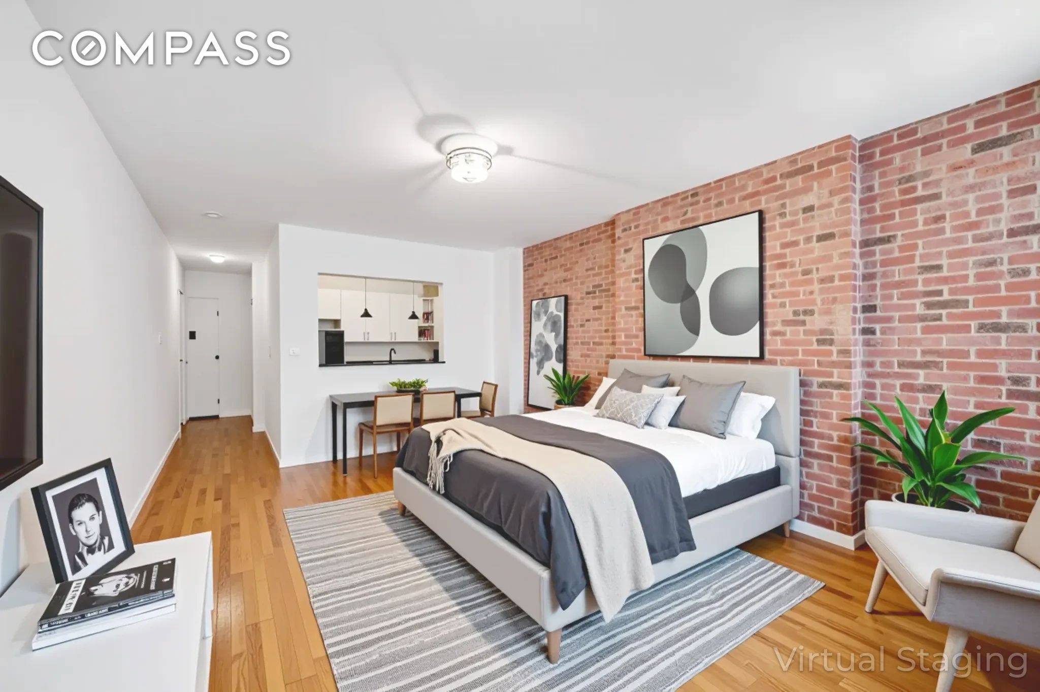 Welcome to your pre war studio in the heart of Hell's Kitchen in an elevator building with low maintenance and relaxed coop rules !