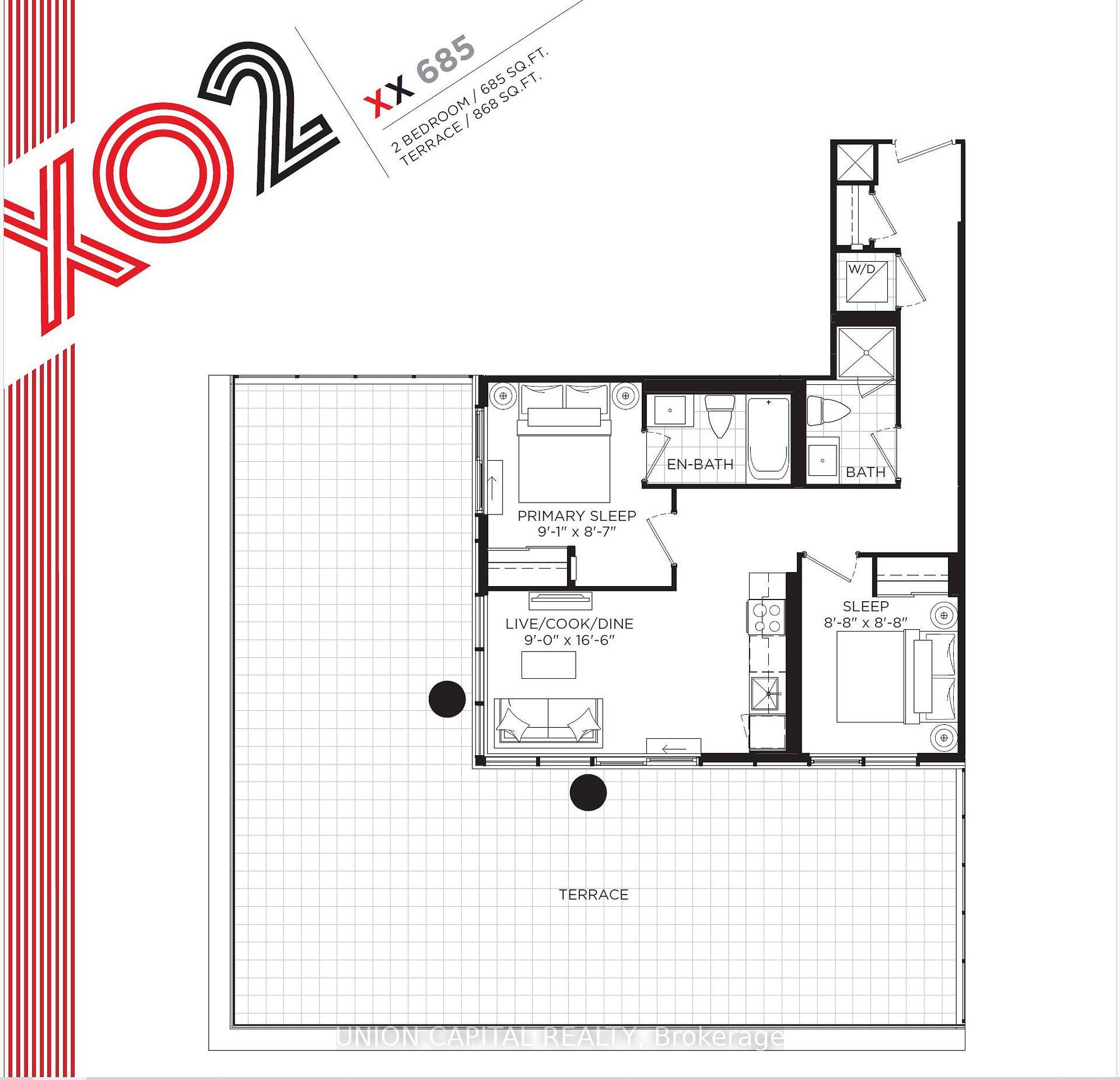 This Brand new Southwest Corner Unit At Xo2 Condos Offers 685 Sq Ft Of Interior Living Space, Plus Incredible Massive 868 Sq Ft Terrace With Breathtaking Lake And City Views ...