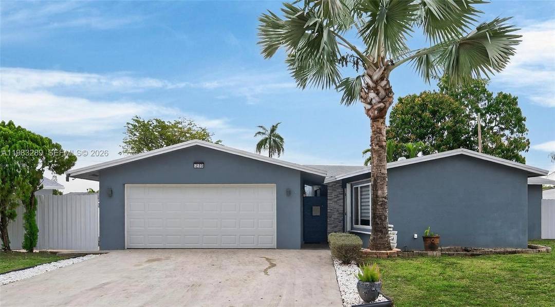Well configured 3BR 2BA pool home with a true 2 car garage and office den off the primary suite all with no HOA.