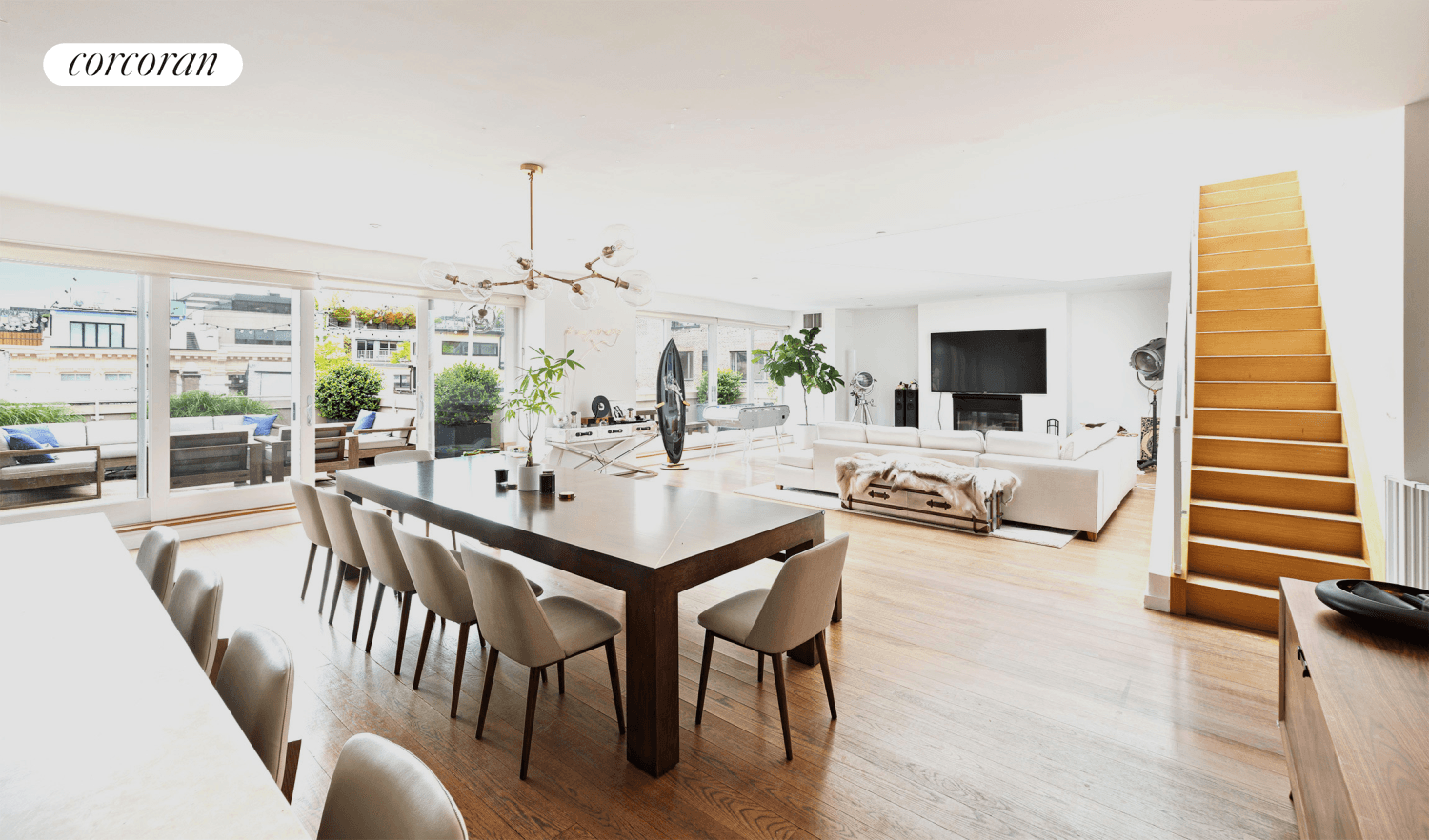 115 Mercer Street Duplex Penthouse Sunlit Elegance in Historic SoHo.