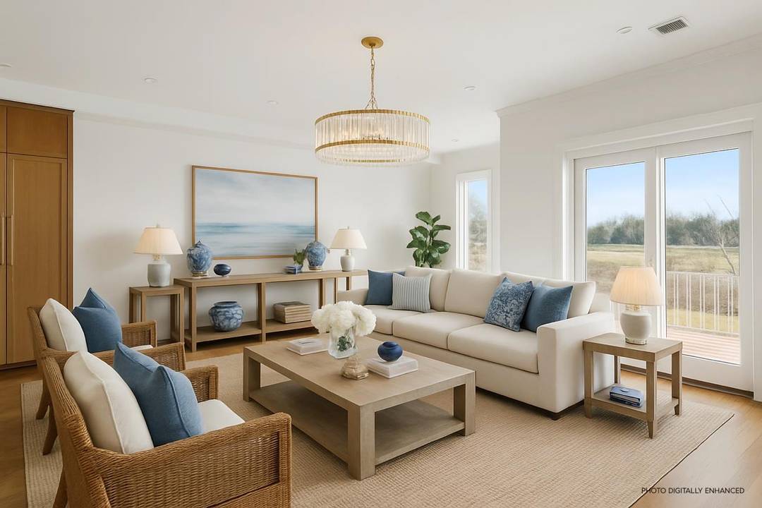 Discover the charm of this new construction custom waterfront townhouse 1 mile from Dune Road and the Hamptons ocean beaches.