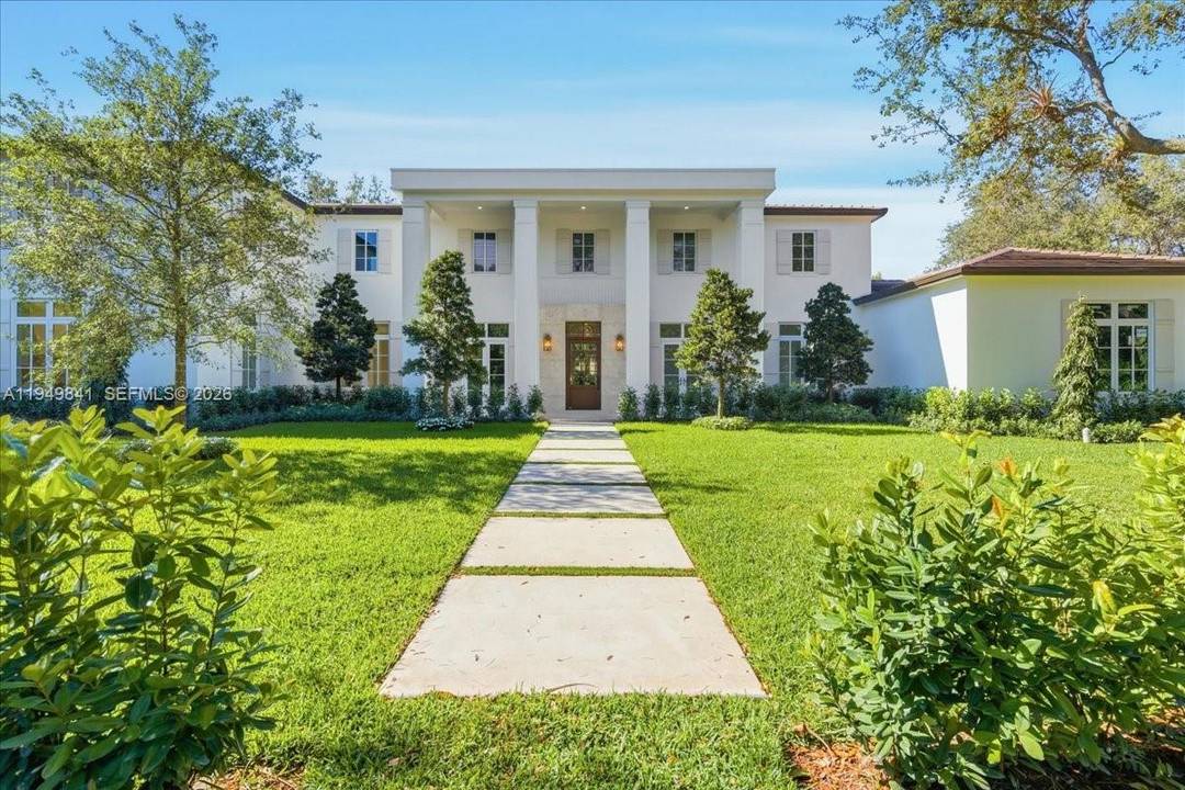 Price Improvement ! 2026 NEW CONSTRUCTION Southern Colonial estate in North Pinecrest featuring 7 bedrooms, 7.