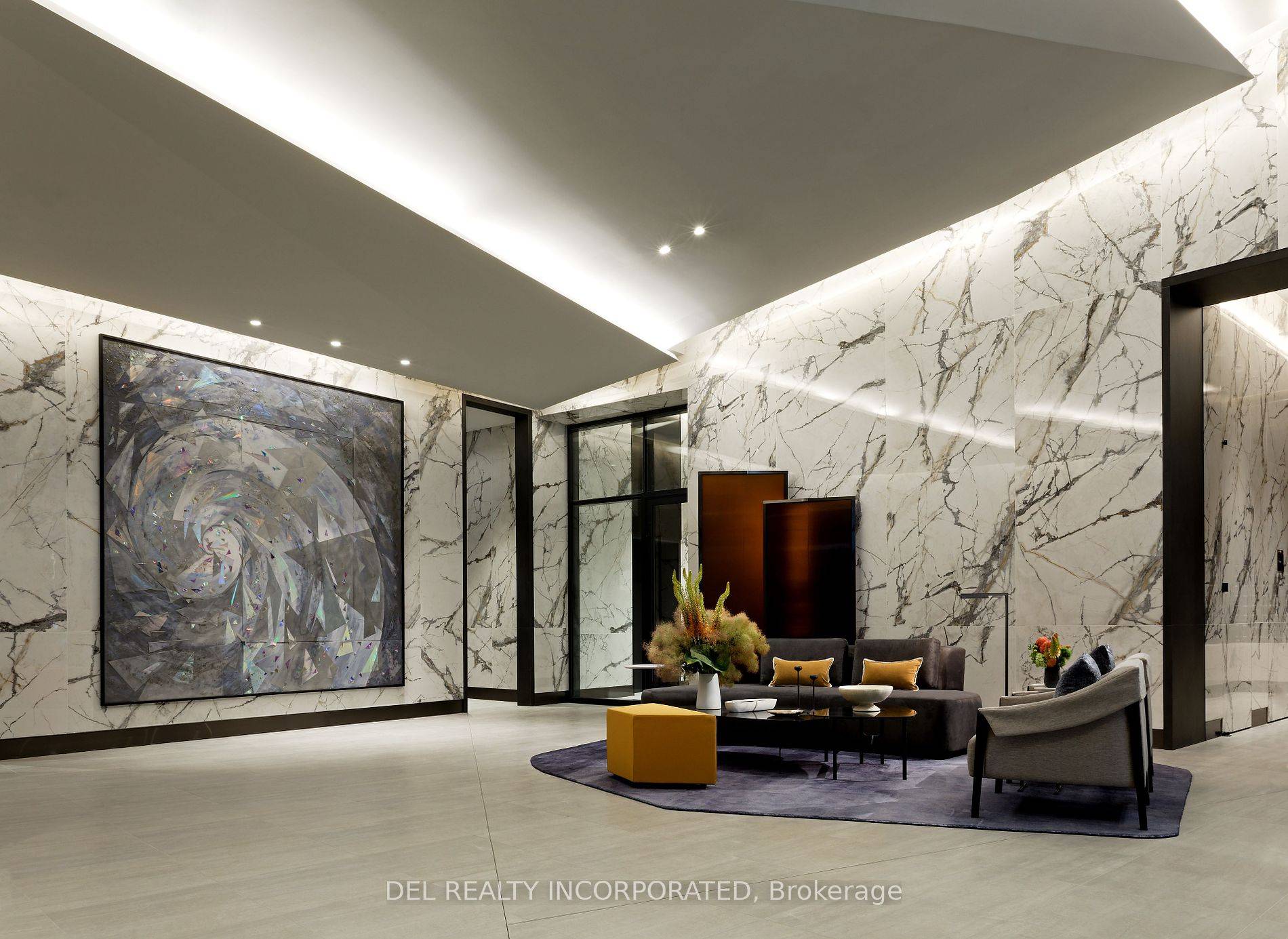 This luxury 1 Bedroom Den and 1 Bathroom condo suite offers 598 square feet of open living space and 10 foot ceilings.