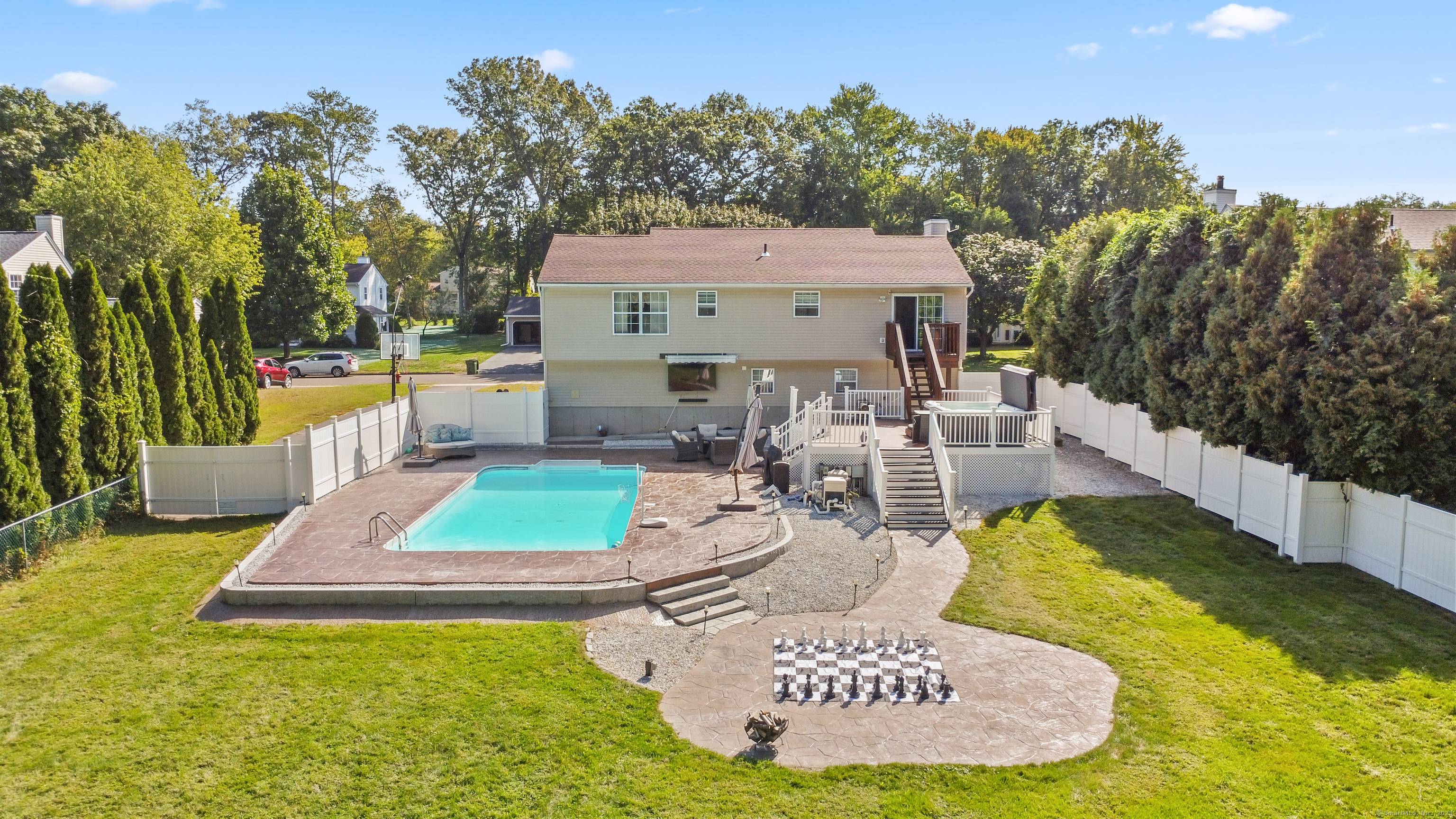 Welcome home ! This beautifully maintained Raised Ranch offers the perfect blend of comfort, style, and outdoor luxury.