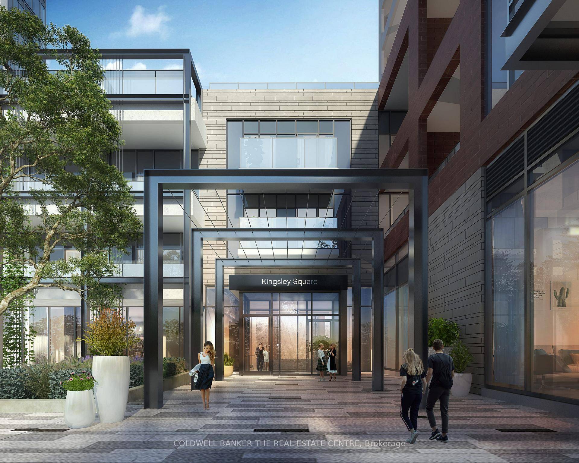 Experience contemporary elegance in this stunning 1 Bedroom Large Den, 2 Bathroom suite at Kingsley Square Condos.