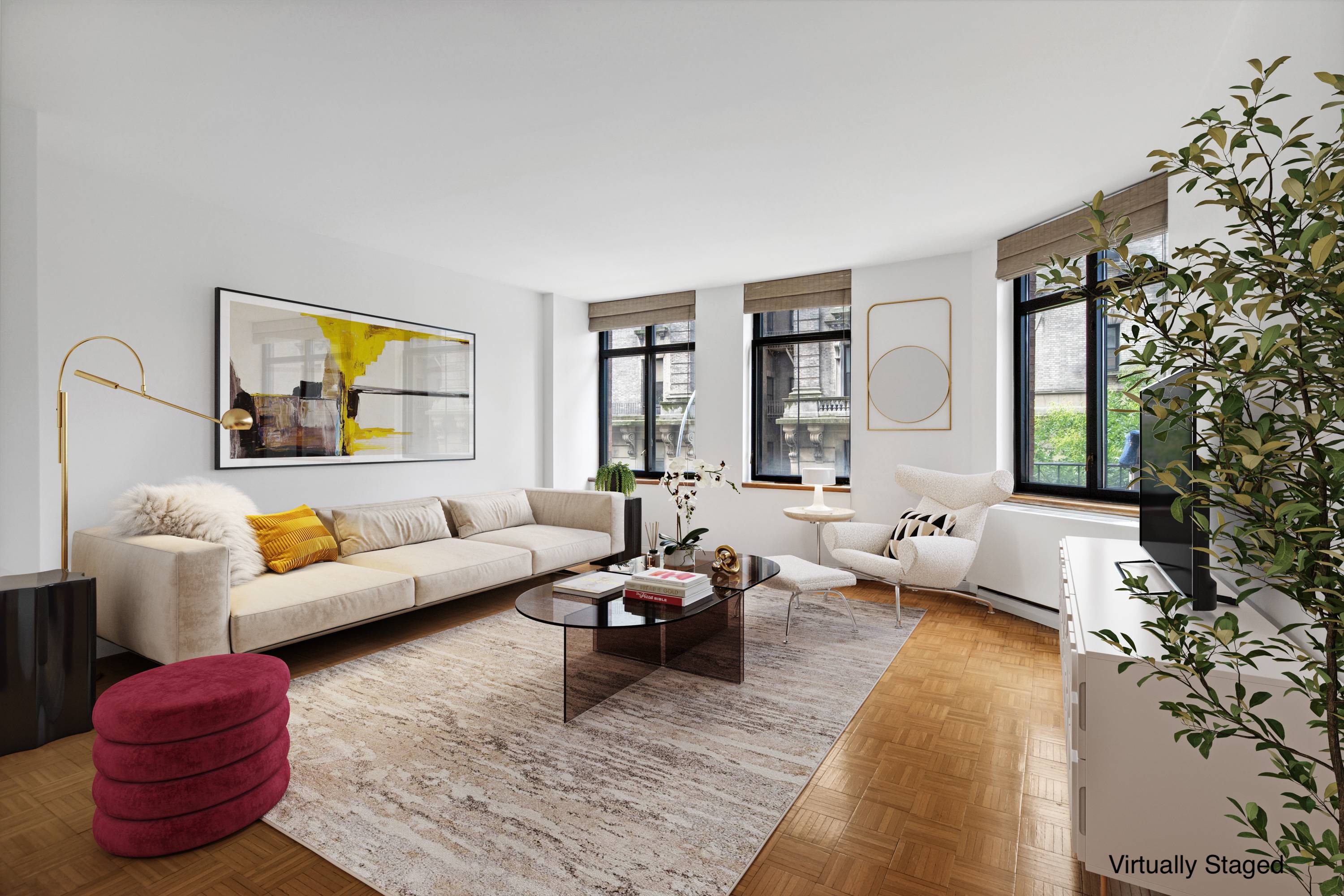 LARGE amp ; PERFECTLY LAID OUT 2BD 2BTH SOUTH FACING CONDO IN F S BUILDING LET THE SUN SHINE IN !