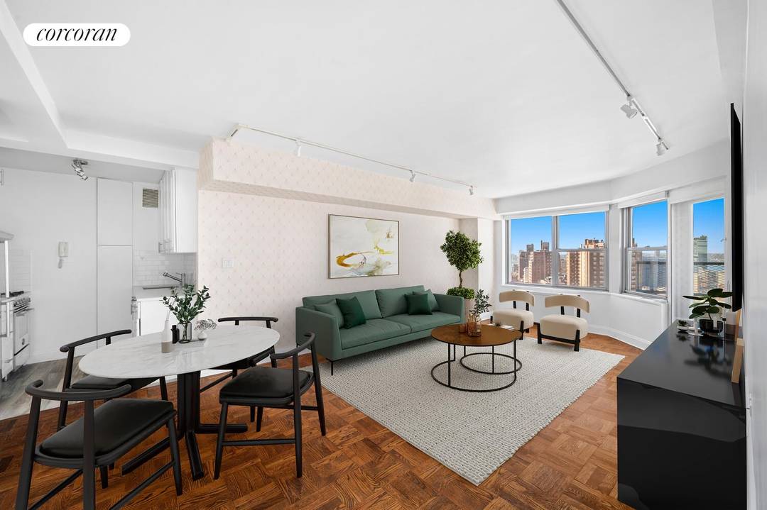 Residence 17E at The Cambridge is a sun filled, generously proportioned one bedroom in the heart of the West Village, complete with a rare private terrace.