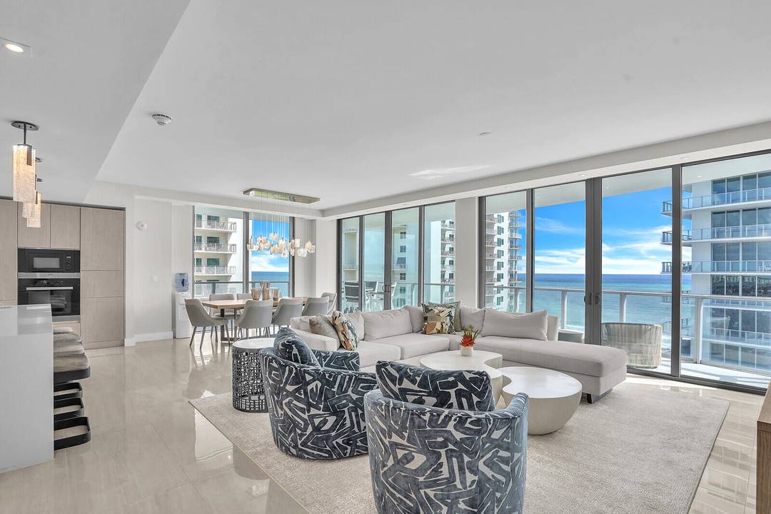 Enjoy sweeping ocean and Intracoastal views from this 12th floor corner residence at The Amrit Ocean Resort and Residences.