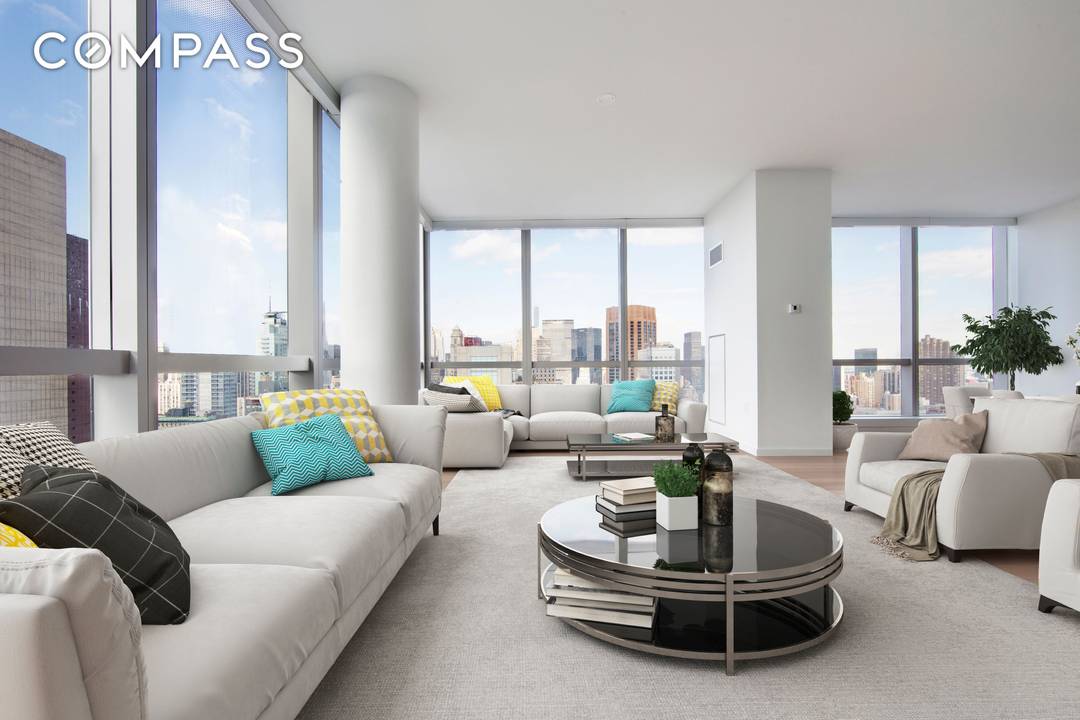36C rests on the premier corner of the striking 400 Park Avenue South a fashionable new condominium designed by Pritzker Prize winning architect Christian de Portzamparc.