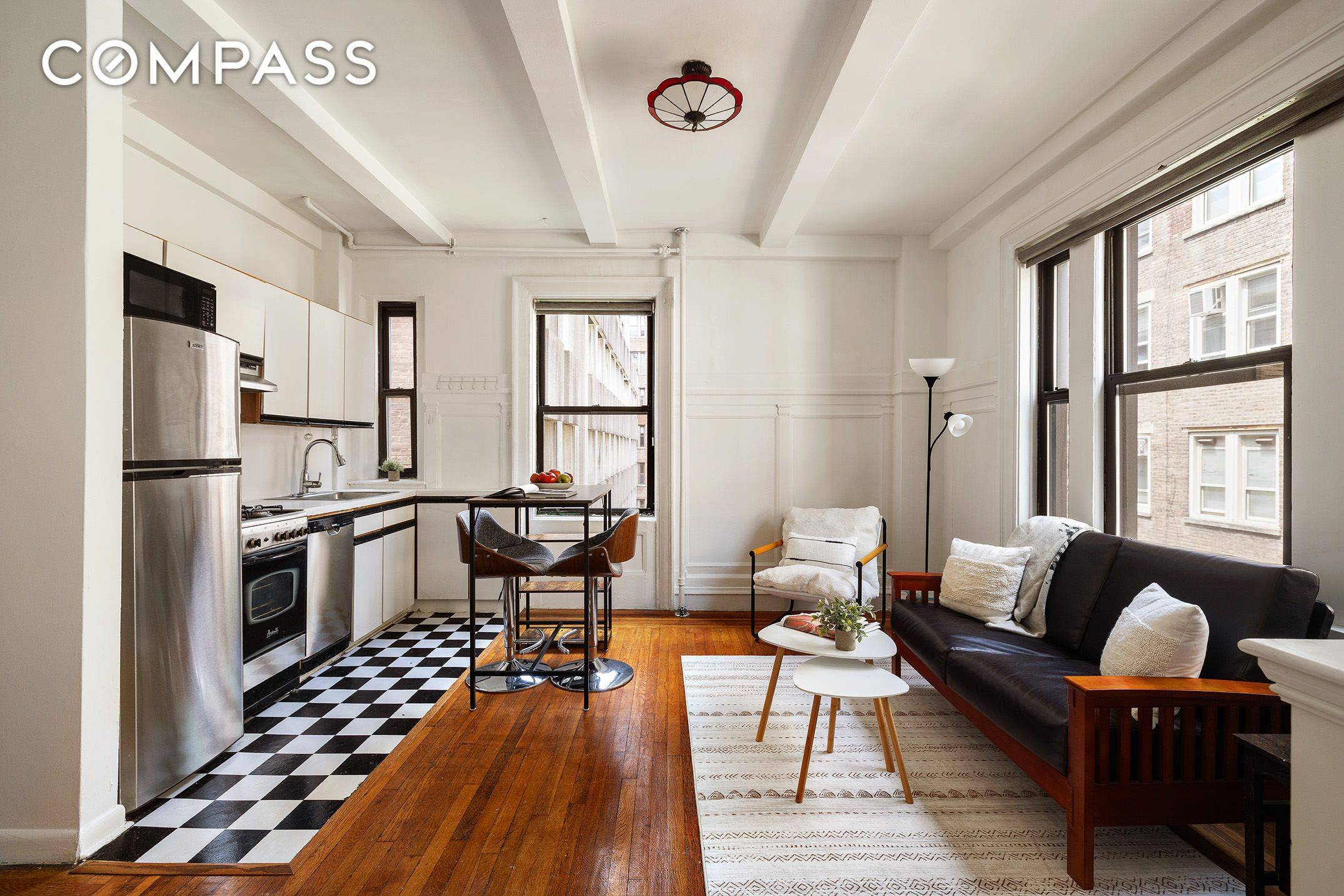 Finally, an affordable, bright one bedroom in a highly sought after Morningside Heights location set within an immaculate, coveted prewar coop.