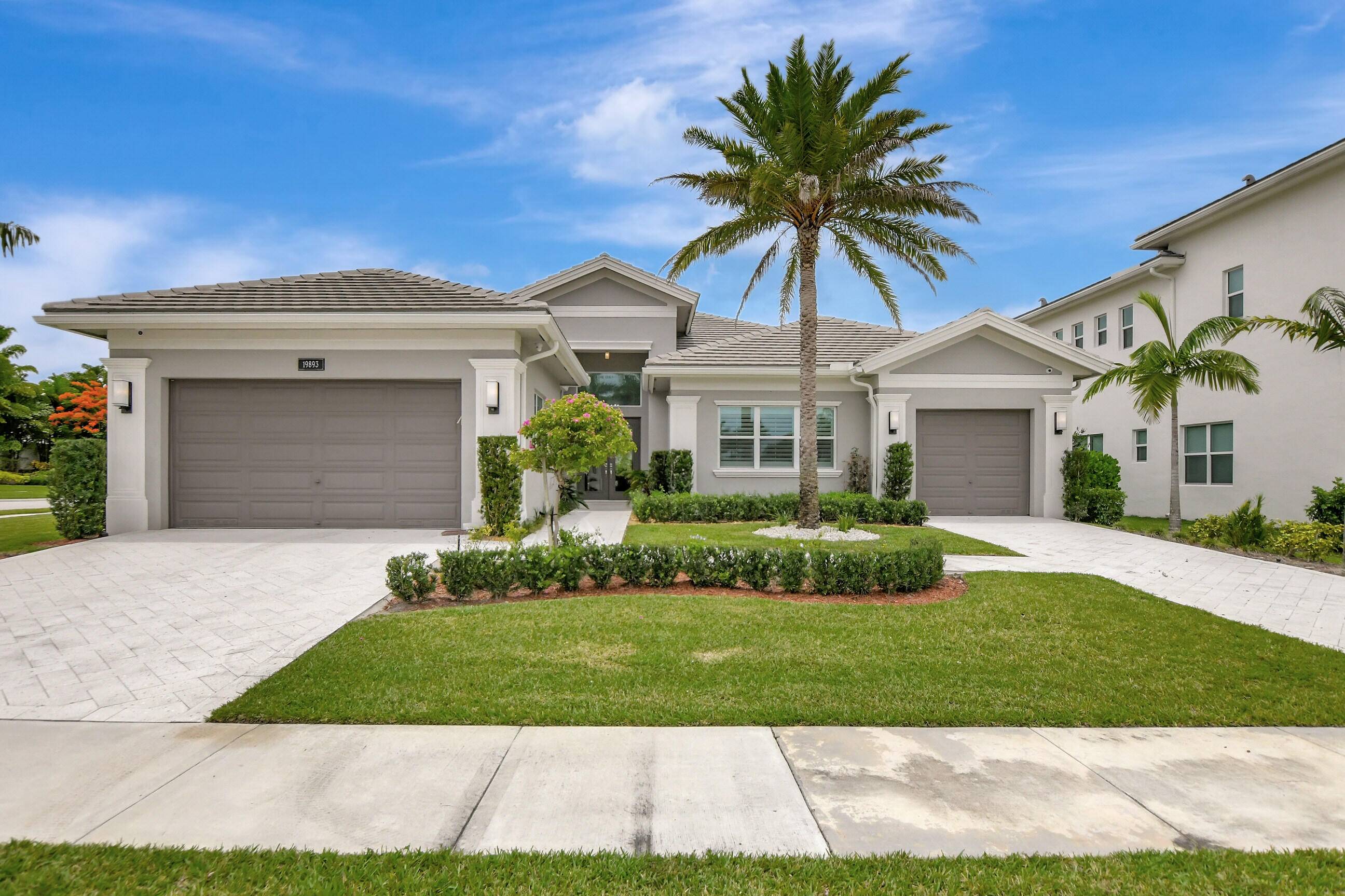 This gorgeous one story fully furnished rental is a newer construction home.