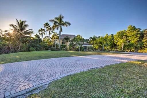 Modern home on 1. 2 acre lot.