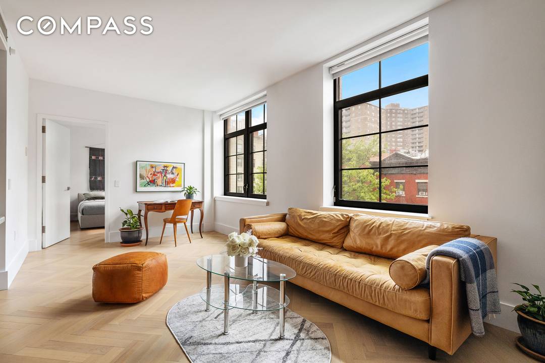 Chic East Village living awaits in this gorgeous one bedroom, one bathroom residence featuring sun kissed interiors and designer finishes in a contemporary full service condominium.