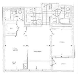Welcome to this beautifully maintained unit built by renowned Great Gulf Homes, offering 2 generous bedrooms and 2 full washrooms.