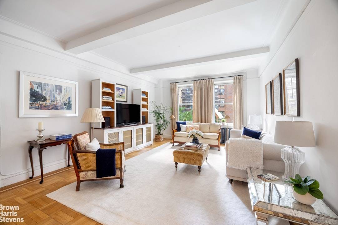 Prime Carnegie Hill Classic 6 with Southern Light and Exceptional Layout This elegant Classic 6 residence offers an ideal layout paired with timeless prewar charm.