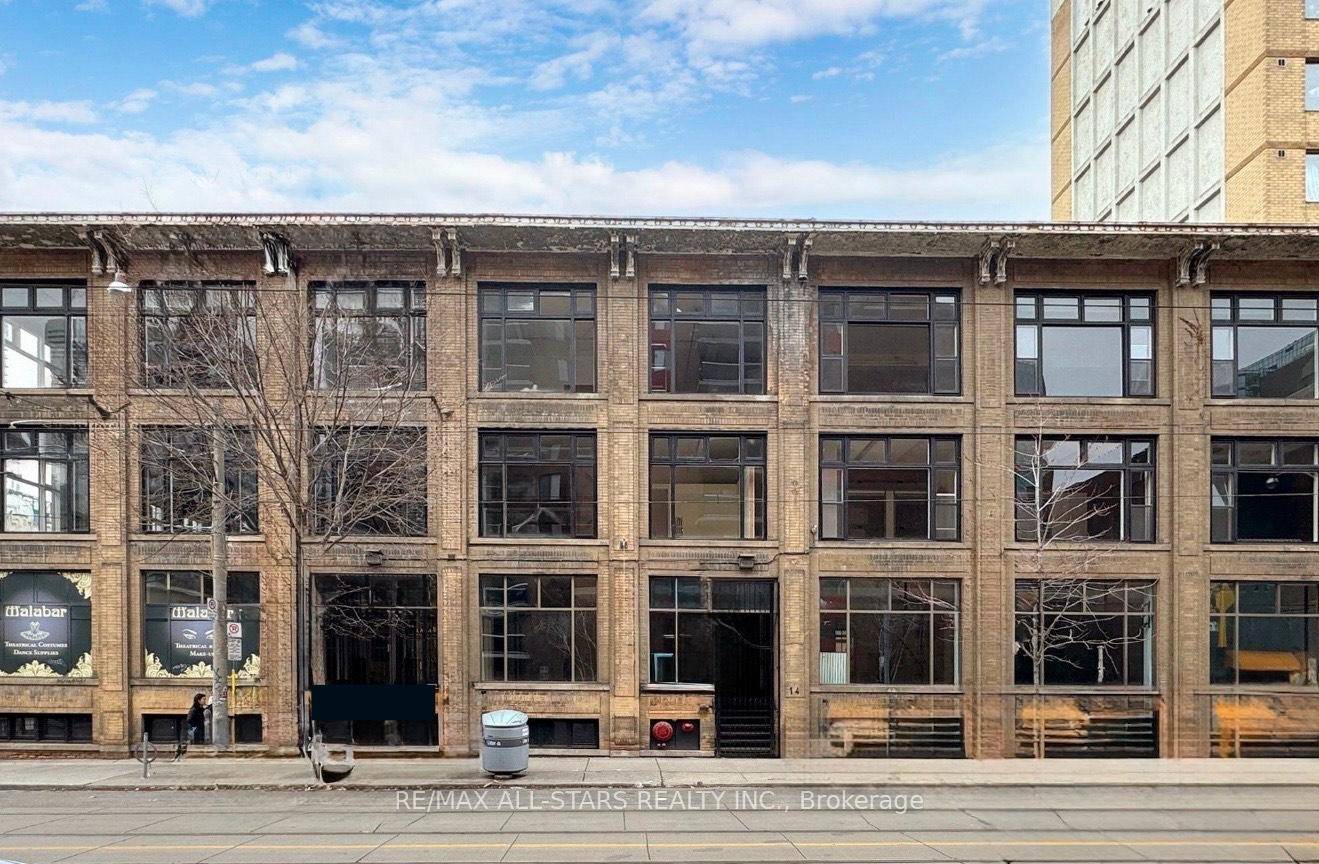 Approx. 1, 000 SF second floor commercial unit at 14 McCaul St, located in the Queen Street West area.
