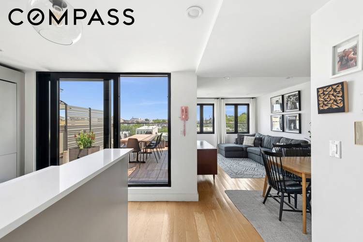 Perched atop one of Greenpoint's most thoughtfully designed boutique condominiums, Penthouse B at 91 Diamond is a beautifully crafted two bedroom, one bathroom residence offering exceptional indoor outdoor living, sweeping ...