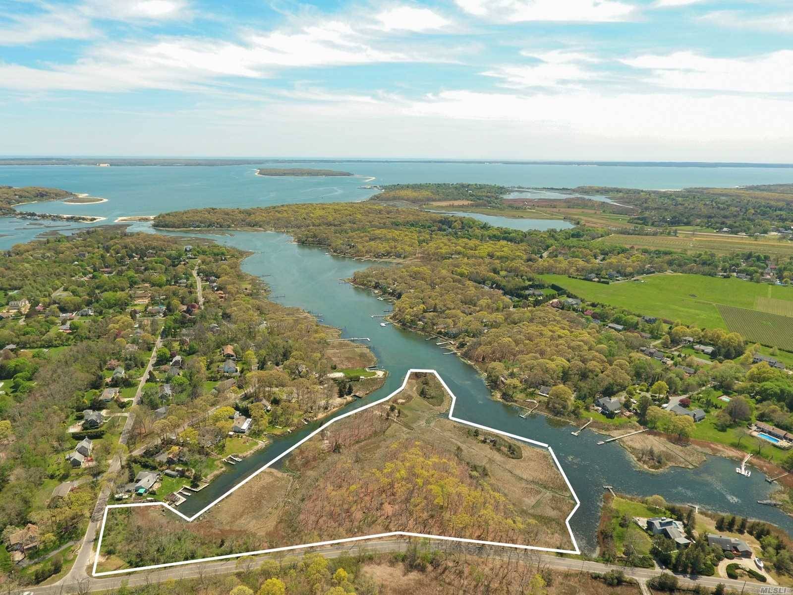 SEE SURVEY ATTACHED. A rare opportunity along corridor to Nassau Point.