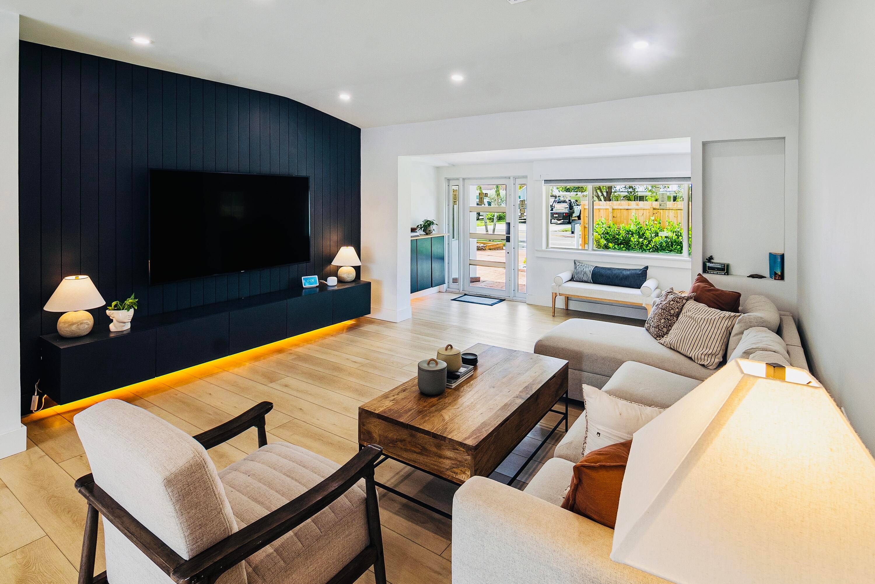 Experience luxury coastal living in this beautifully fully renovated 4BD 2BA waterfront home offering direct ocean access a private 20ft dock that fits a 17ft boat.